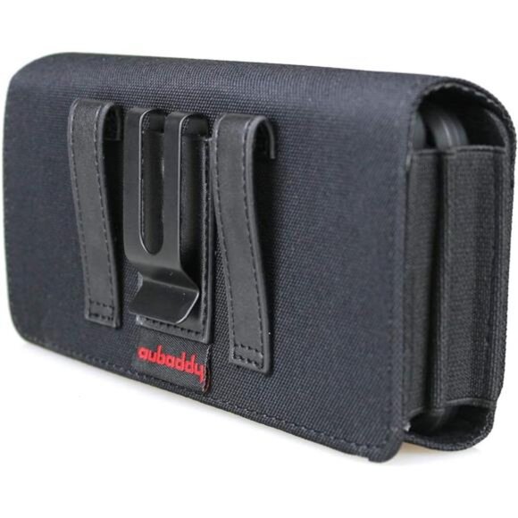 Nylon Dual Phone Holster Pouch Case for iPhone (15 14 13 12 11) Pro Max, iPhone - Picture 2 of 7